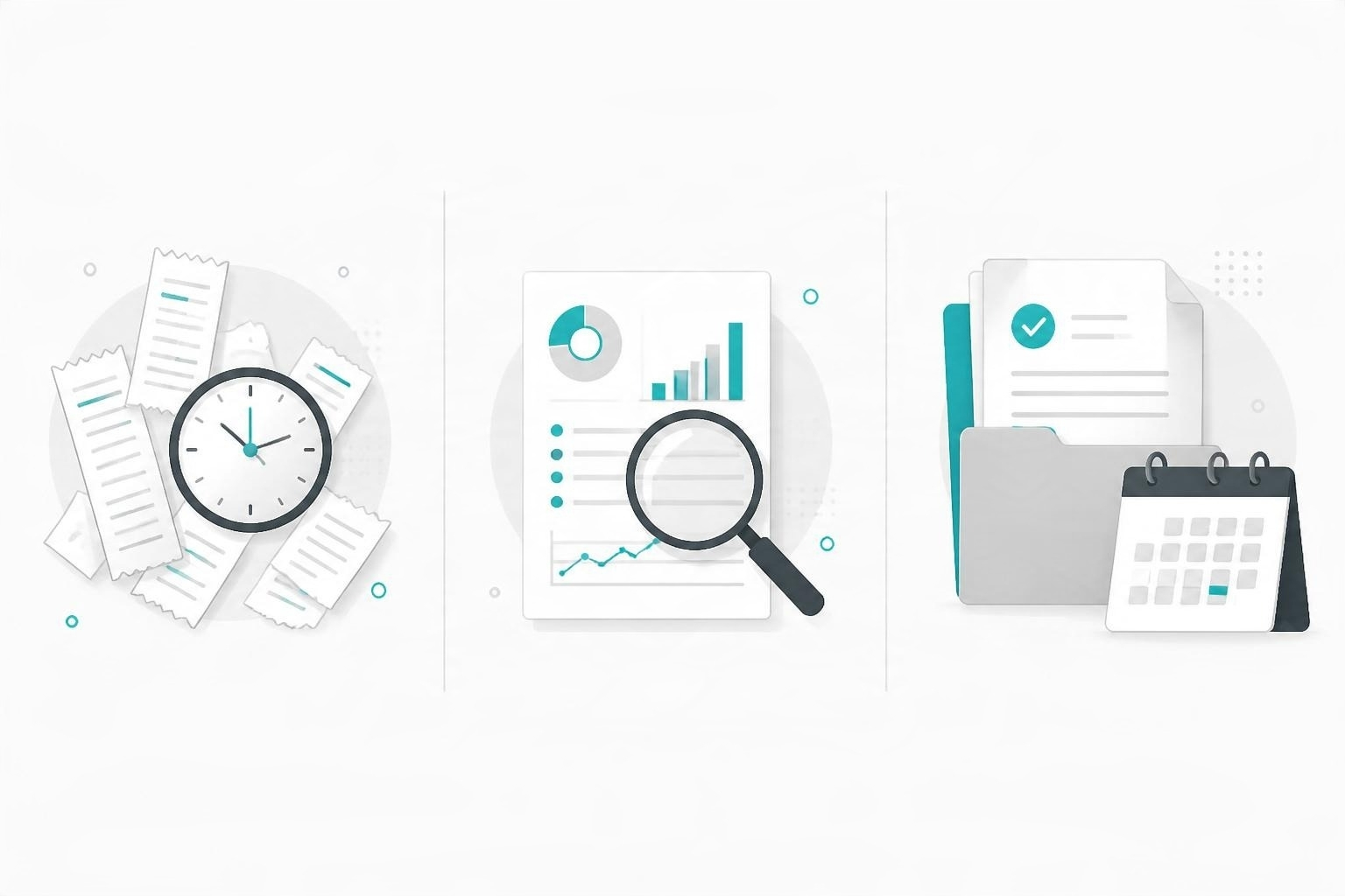 Bookkeeping as a Second Job: Why Your Business Needs a Better System Infographic illustrating lost time, unclear financial reports, and tax-time stress caused by disorganized bookkeeping.